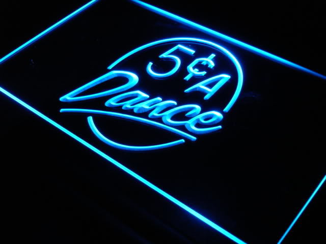 5 Cents A Dance Bar Beer Neon Light Sign
